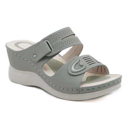 SIKETU Brand Summer Fashion 2025 Women Slippers Wedge Platform Beach Leisure Sewing Thread Anti-slide Shoes Outside Hollow Out