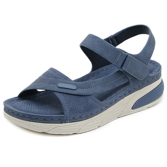 SIKETU Brand Casual Summer Novelty Leisure Wedge Sandals Women Sewing Thread Adjustable Hook Loop Light Anti-slide Waterproof 42