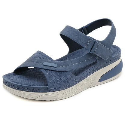 SIKETU Brand Casual Summer Novelty Leisure Wedge Sandals Women Sewing Thread Adjustable Hook Loop Light Anti-slide Waterproof 42